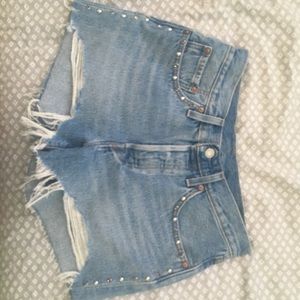 UO Levi’s bedazzled shorts